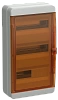 TEKFOR Корпус пласт. КМПн-36 IP65 оранж. прозр. дверь IEK