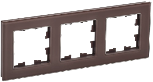 BRITE Рамка 3-мест. РУ-3-2-БрТБ стекло бр. IEK BRITE Рамка 3-мест. РУ-3-2-БрТБ стекло бр. IEK