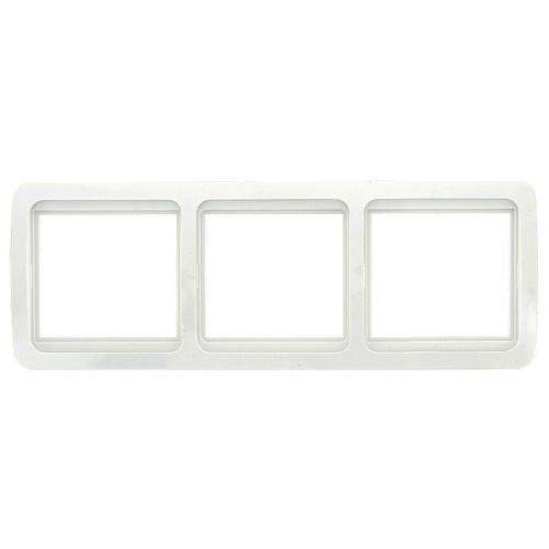 Лондон Рамка 3-местная горизонтальная белая EKF PROxima