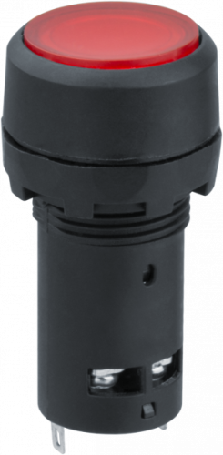 Кнопка Navigator 82 822 NBI-B-09-R красная с подсветкой d22мм 230В NO+NC