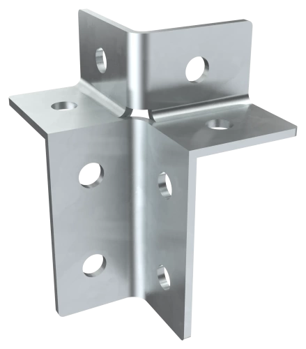Соединит. угловой двусторон. усил. для STRUT-профиля EZ IEK