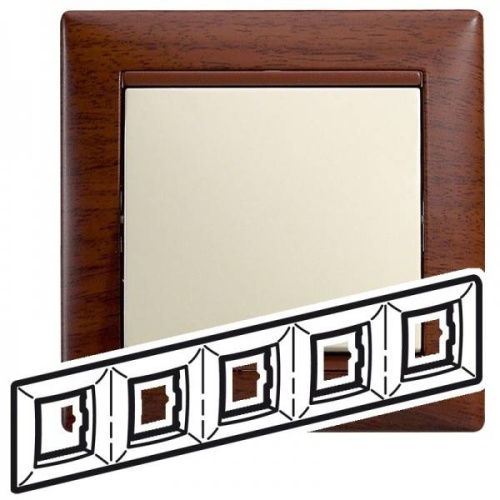 Рамка 5п гориз тон. дерево VLN