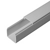 Кабель-канал серый RAL 7042 2-й замок в п/э 25х25 мм (48м/уп) Промрукав