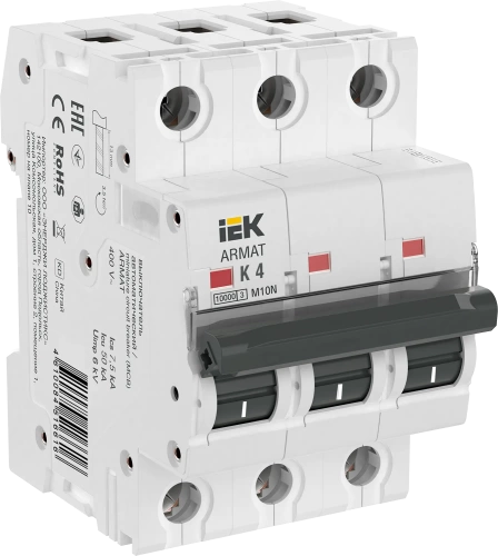 ARMAT Авт. выкл. M10N 3P K 4А IEK