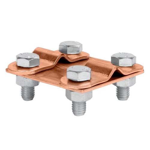 Зажим контрольный прут-прут (пластина 57x57мм) Cu EKF PROxima