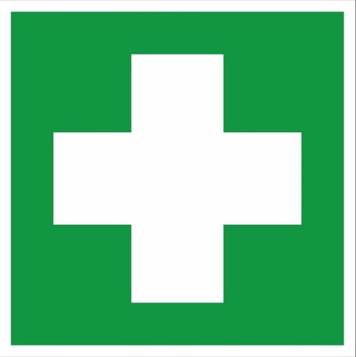 Наклейка EC01 "Аптечка первой медицинской помощи" (200х200) EKF PROxima