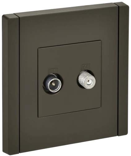 FORTE&PIANO Роз. двойная TV+SAT FP338 сер. IEK FORTE&PIANO Роз. двойная TV+SAT FP338 сер. IEK