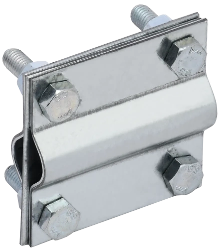 Зажим заземл. крест. стержень-стержень оц. сталь IEK