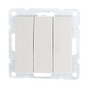 Выключатель 3-кл.(схема 1+1+1) 16 A, 250 B (белый) LK60