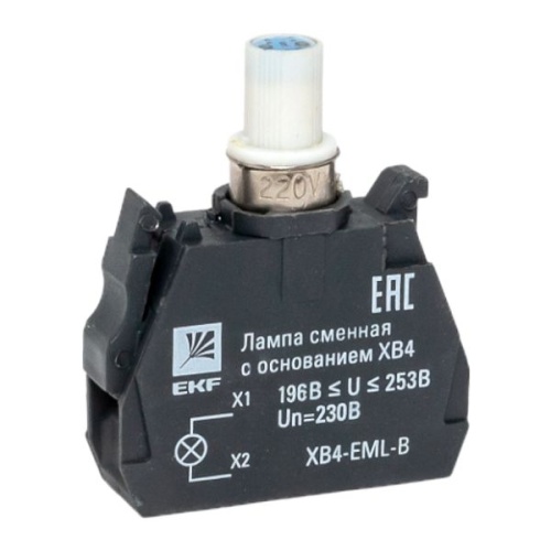 Лампа сменная c основанием XB4 синяя 230В EKF PROxima Лампа сменная c основанием XB4 синяя 230В EKF PROxima