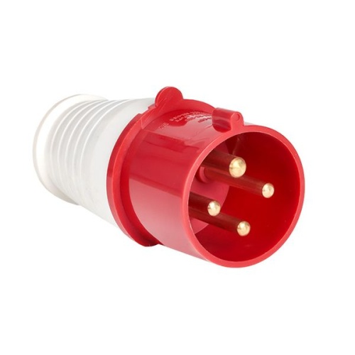 Вилка переносная 024 3Р+РЕ 32А 380В IP44 EKF Вилка переносная 024 3Р+РЕ 32А 380В IP44 EKF