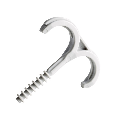 Держатель (клипса) F типа двойная для труб D16-20мм (1уп = 100шт) Экопласт