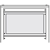 Секционная панель, углублённая, В=600мм, Ш=800мм (упак. 1 шт)