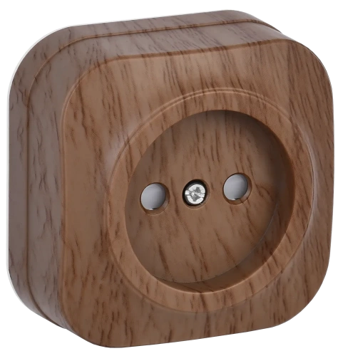 РСш20-2-ХД Розет. 1-ая без з/к с з/ш о/у 10А GLORY дуб IEK РСш20-2-ХД Розет. 1-ая без з/к с з/ш о/у 10А GLORY дуб IEK