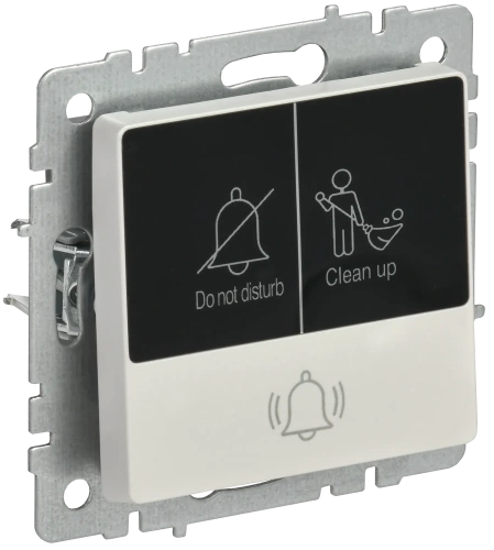 BRITE Кнопка звонка с инд. отел. 10А ВС10-1-9-БрЖ жемч. IEK BRITE Кнопка звонка с инд. отел. 10А ВС10-1-9-БрЖ жемч. IEK