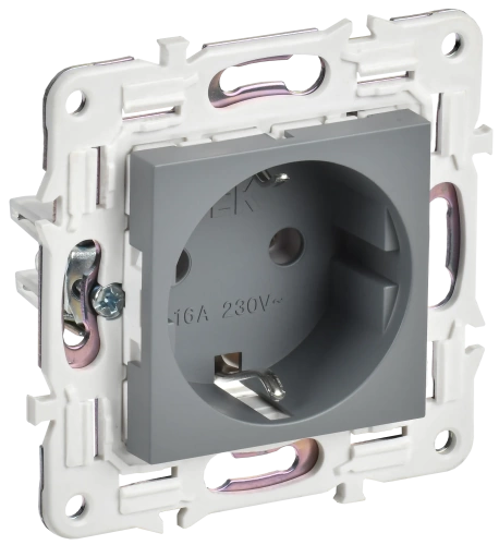 SKANDY Роз. с з/к без з/ш 16А SK-R05Gr сер. IEK