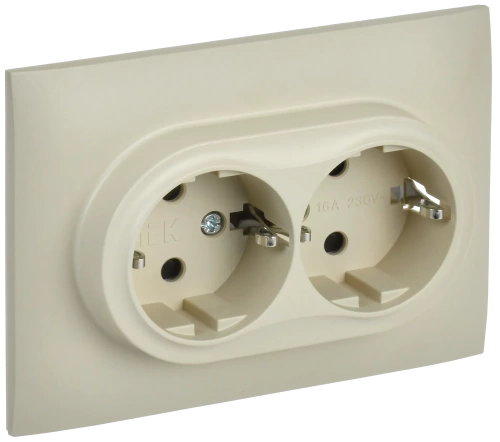 SKANDY Роз. 2-я с з/к/ш 16А в сб. SK-R07B беж. IEK SKANDY Роз. 2-я с з/к/ш 16А в сб. SK-R07B беж. IEK