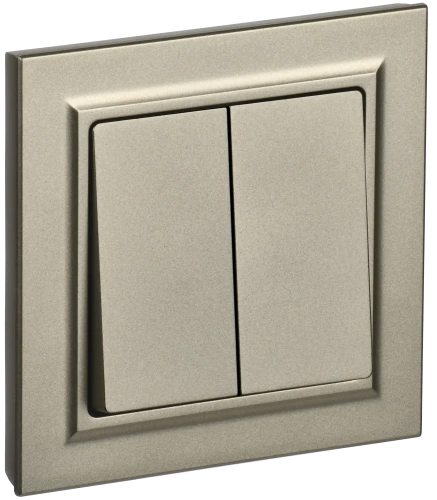 BRITE Выключ. 2-кл. 10А в сб. ВСР10-2-0-БрШ шамп. IEK BRITE Выключ. 2-кл. 10А в сб. ВСР10-2-0-БрШ шамп. IEK