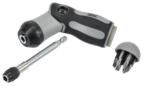 ARMA2L 5 Отвертка реверсивная 2-поз. с наб. бит Т2 7шт IEK