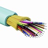Кабель волоконно-оптический, распределительный, арамидные упрочняющие нити, для внутренней прокладки, нг(А)-HF, 24 ОВ, категорияOM3 (G.651.1) плотный буфер, 0,4 кН, барабан 2000 м