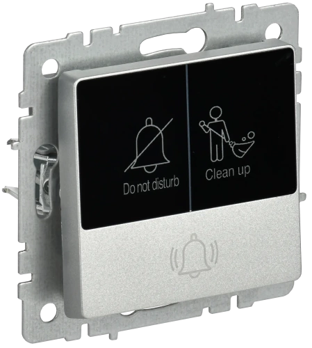 BRITE Кнопка звонка с инд. отел. 10А ВС10-1-9-БрА алюм. IEK BRITE Кнопка звонка с инд. отел. 10А ВС10-1-9-БрА алюм. IEK