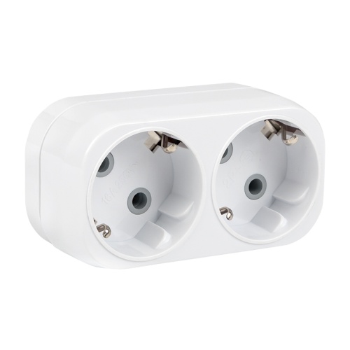 Разветвитель 2 гн. с/з плоский 16А 250B EKF PROxima Разветвитель 2 гн. с/з плоский 16А 250B EKF PROxima