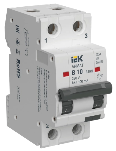 ARMAT АВДТ B10N 2P B10 100мА тип A IEK