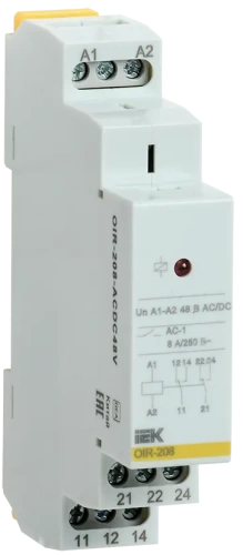 Промежут. реле.OIR 2 конт (8А). 48 В AC/DC IEK