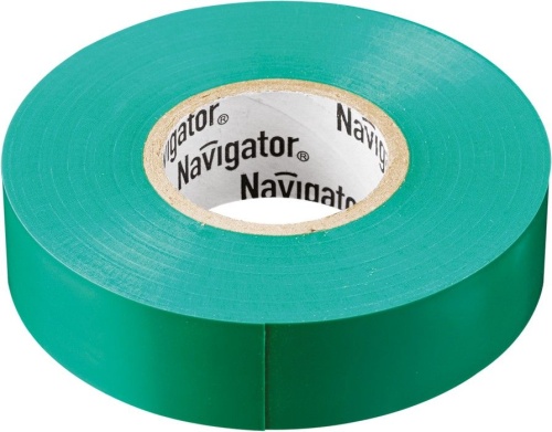 Изолента Navigator 71 232 NIT-B15-10/G зелёная