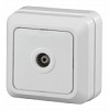 2-301-01 Эл/ус Intro Розетка TV одиночная, IP20, ОУ, Quadro, белый