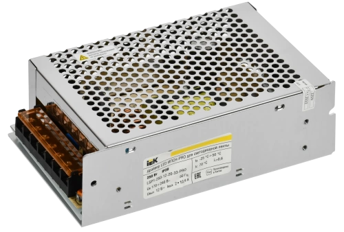 Драйвер LED ИПСН-PRO 250Вт 12 В блок - клеммы  IP20 IEK