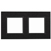 14-5302-05 Эл/ус ЭРА Рамка на 2 поста, дерево, Эра Elegance, чёрн.дерево+антр