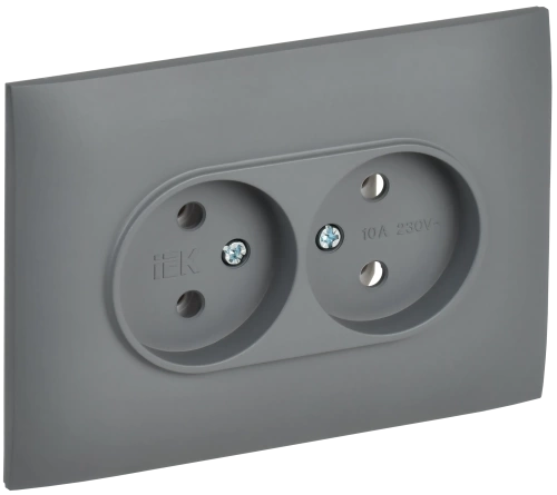 SKANDY Роз. 2-я без з/к/ш 10А в сб. SK-R10Gr сер. IEK