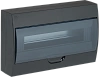 Корпус модульный пл. нав. ЩРН-П-18 черный IP41 IEK