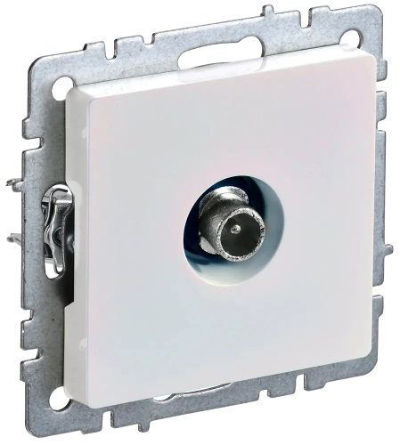 BRITE Роз. TV проходная РТВ10-0-БрЖ жемч. IEK