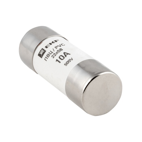 Плавкая вставка цилиндрическая ПВЦ (22х58) 10А EKF Плавкая вставка цилиндрическая ПВЦ (22х58) 10А EKF