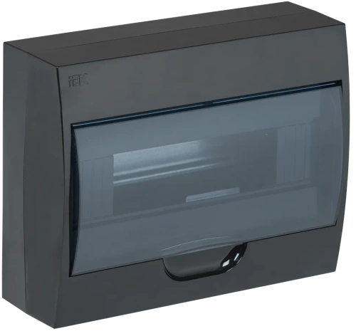 Корпус модульный пл. нав. ЩРН-П-12 черный IP41 IEK