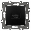 14-3114-05 Эл/ус ЭРА Розетка HDMI, IP20, Эра Elegance, антрацит