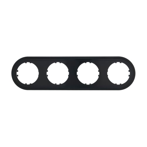 Рамка 4-постовая круглая (черный) Vintage-Classic
