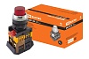 Кнопка ABLFP-22 красный d22мм неон/230В 1з+1р TDM