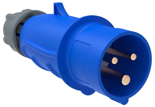 Вилка переносная ССИ-023 32А-6ч/200-250В 2Р+РЕ IP44 MAGNUM ИЭК
