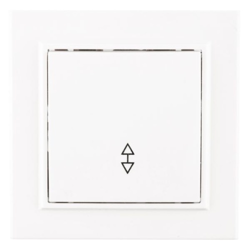 Минск Выключатель 1-клавишный СП проходной, 10А, белый EKF Basic