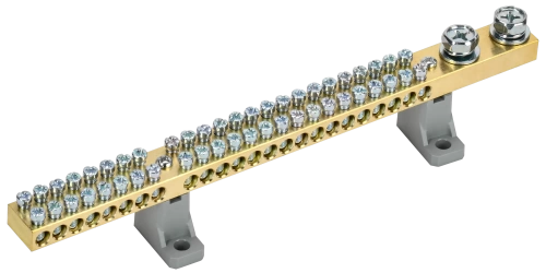 Шина N "ноль" на двух угл. изол. 200А ШНИ-10х18-48-L2-С IEK