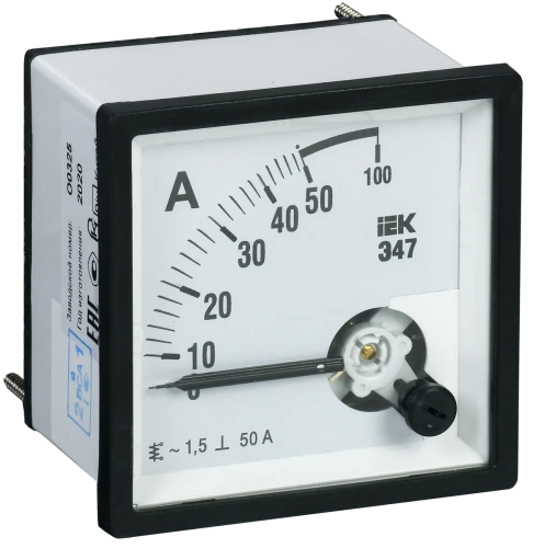 Амперметр Э47 50А кл. точн. 1,5 96х96мм