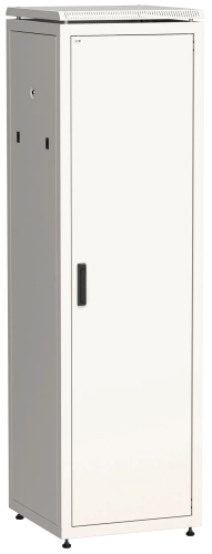 Шкаф сетевой 19" LINEA N 42U 600х600 мм металлическая передняя дверь серый ITK