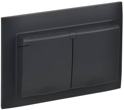 SKANDY Роз. 2-я с кр. 16А в сб IP44 SK-R12G граф. IEK