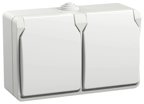 FORS Роз. 2-я с з/к/ш о/у 16А IP54 РСб22-3-ФБ бел. IEK