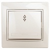 1-103-02 Эл/ус Intro Переключатель, 10А-250В, IP20, СУ, Plano, сл.кость