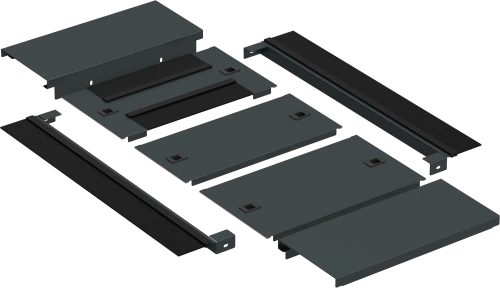 ITK by ZPAS Панель осн. шкафа рол. 800х1000 чер. РФ