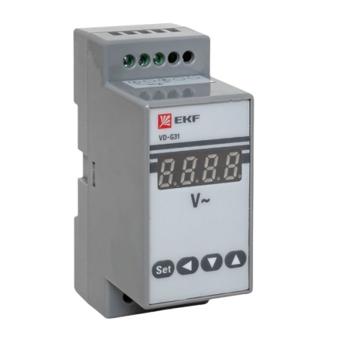 VD-G31 Вольтметр цифровой на DIN однофазный EKF PROxima (без поверки VD-G31 Вольтметр цифровой на DIN однофазный EKF PROxima (без поверки